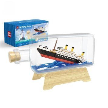 Фото Конструктор Титанік у пляшці 1040 деталей Titanic in bottle 1040
