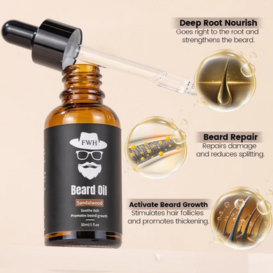 Фото Олія для бороди FWH Beard Oil Sandalwood, 30 мл Beard Oil Sandalwood