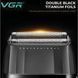Профессиональный шейвер VGR V-640S с двойными титановыми сетками и LED-дисплеем