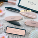 Складная расческа для волос с компактным футляром Gucci Beauty Folding Comb розовая