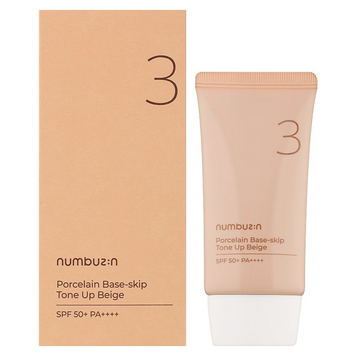 Фото Тональна основа Numbuzin No.3 Porcelain Base-skip Beige SPF 50+ No.3