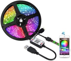 Фото Светодиодная лента 20м Bluetooth RGB USB с пультом  5050