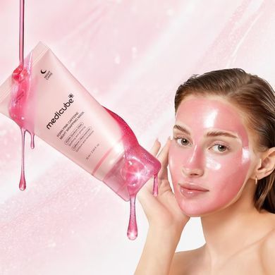 Фото Ночная маска-пленка для лица Medicube PDRN Pink Caffeine Night Wrapping Mask 75 мл Caffeine Night Wrapping Mask