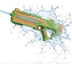 Фото Електричний водяний пістолет SQ011B у піксельному стилі з підсвічуванням Зелений