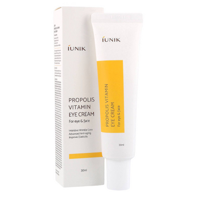 Фото Крем для шкіри навколо очей IUNIK Propolis Vitamin Eye Cream For Eye & Face, 30 мл Propolis Vitamin Eye