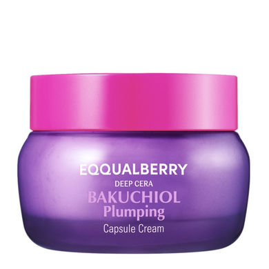 Фото Антивіковий капсульний крем для обличчя EQQUALBERRY Bakuchiol Plumping Capsule Cream, 50 мл Bakuchiol Plumping Capsule