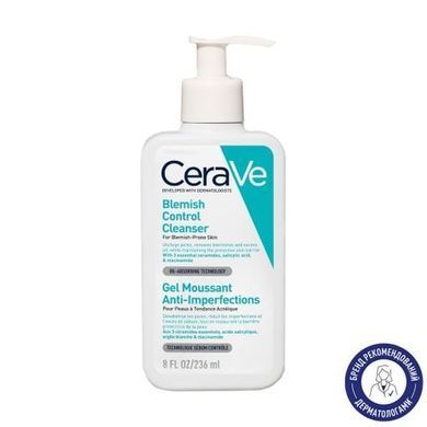 Очищающий гель для тела и лица Cerave Blemish Control Cleanser 236ml