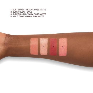 Фото Палетка румян и хайлайтеров Charlotte Tilbury Pillow Talk Beautifying Face Palette Medium to Deep 4 оттенка Medium to Deep