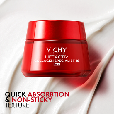 Фото Дневной антивозрастной крем для лица Vichy Liftactiv Collagen Specialist 16 Day Cream, 50 мл Specialist Day