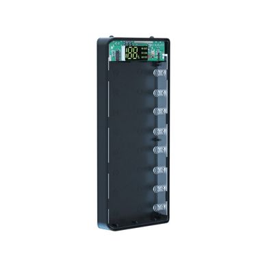 Фото Корпус коробки зі швидкою зарядкою Power Bank Case DIY M8, 8 x 18650 LCD 2xUSB, 1xTYPE-C, 2xLED M8