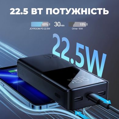 Фото Портативна зарядка для телефону Power Bank 30000 mAh Joyroom JR-QP193 22.5 Вт 019930000