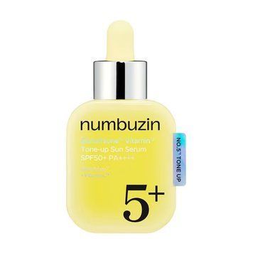 Фото Сонцезахисна сироватка для обличчя Numbuzin No.5+ Glutathione Vitamin Tone-Up Sun Serum SPF50+ PA++++ 30 мл No.5+ Tone-Up
