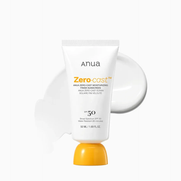 Увлажняющий солнцезащитный крем SPF50+ PA++++ Anua Zero‑Cast Moisturizing Finish Sunscreen 50 мл