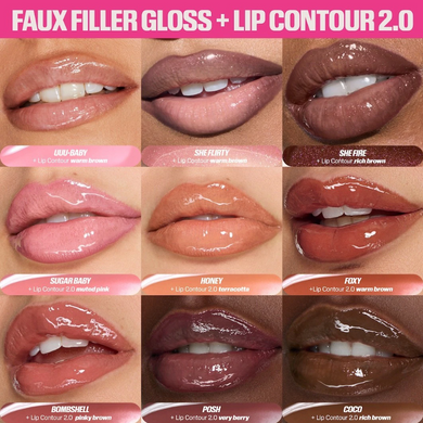 Фото Блиск для губ Huda beauty Faux Filter, 3.9 мл Sugar Baby