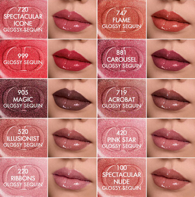 Жидкая помада-дуэт Rouge Sequin Liquid Duo Glitzer Dior, 100 Spectacular Nude