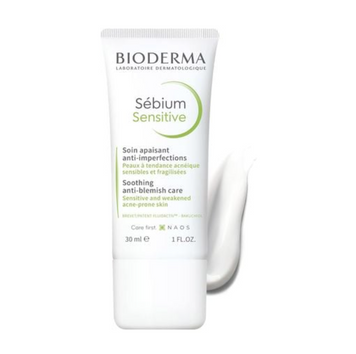 Фото Заспокійливий засіб для обличчя Bioderma Sebium Sensitive Soothing Anti-Blemish Care, 30 мл Soothing Anti-Blemish Care