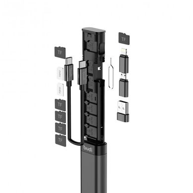 Фото Смарт адаптер кардрідер USB Type-C для пк для телефону та планшета BUDI budi