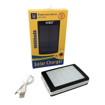 Фото Повербанк на сонячній батарейці Power Bank Solar 10000 mAh 4531