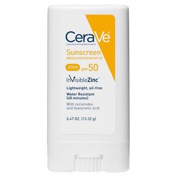 Фото Сонцезахисний стік для обличчя CeraVe Sunscreen Stick Broad Spectrum SPF 50 InVisibleZinc 13.32 г SPF 50 InVisibleZinc