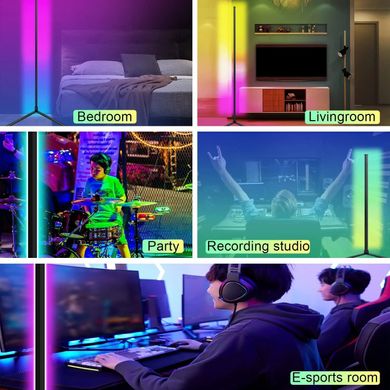 Фото Светодиодная лампа RGB с пультом напольная 120 см RGB