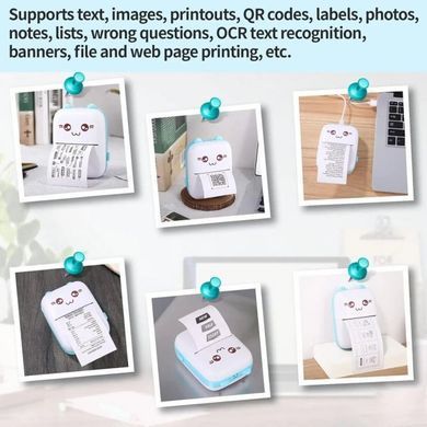 Фото Портативний міні принтер дитячий Mini printer printer1