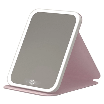 Фото Дзеркало для макіяжу з LED підсвічуванням lighted makeup mirror Рожеве