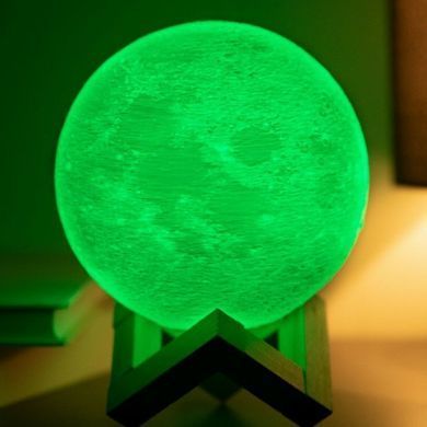 Фото Настільний світильник нічник Місяць 3D Moon 13 см арома-зволожувач 1140874251