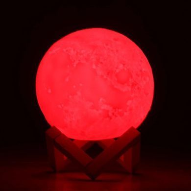 Фото Настільний світильник нічник Місяць 3D Moon 13 см арома-зволожувач 1140874251