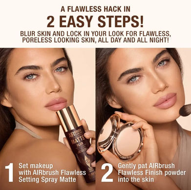 Фото Матовий фіксуючий спрей для макіяжу Charlotte Tilbury Airbrush Flawless Setting Spray Matte, 100 мл Airbrush Flawless Setting Spray