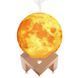 Настільний світильник нічник Місяць 3D Moon 13 см арома-зволожувач