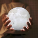 Настільний світильник нічник Місяць 3D Moon 13 см арома-зволожувач