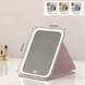 Дзеркало для макіяжу з LED-підсвічуванням Lighted Makeup Mirror рожеве