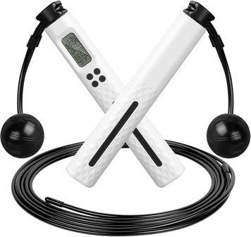 Фото Скакалка електронна на підшипниках з лічильником калорій та таймером Jump Rope