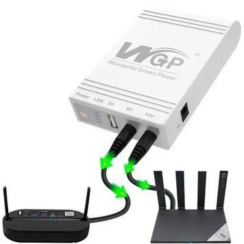 Фото Безперебійник UPS WGP для роутерів 10400 Mah USB/DC 5V/9V/12V  38.48wH