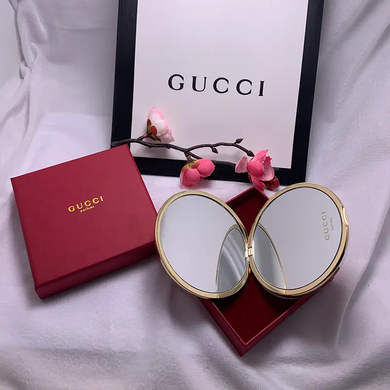 Фото Компактне подвійне дзеркало Gucci золоте Gucci Mirror Gold