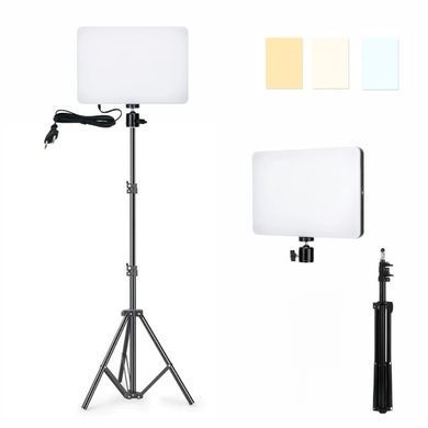 Фото Світлодіодна лампа прямокутна RL-11 для блогера візажиста LED SQUARE FILL LIGHT зі штативом 2м RL-11