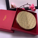 Компактне подвійне дзеркало Gucci золоте