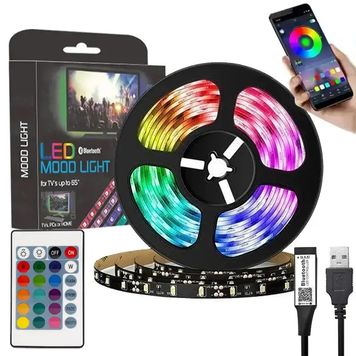 Фото Светодиодная лента RGB 15 м от USB Bluetooth 505015м