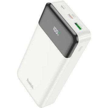 Фото Зовнішній акумулятор Hoco J102A Cool Figure Power Bank 20000 mAh PD 20W QC 3.0 з LED-дисплеєм білий J102A  Білий