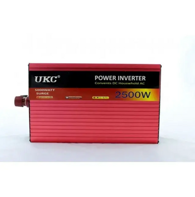 Фото Інвертор перетворювач напруги UKC 12V-220V, 2500W 3052
