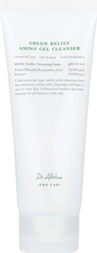 Фото Очищувальна гелева пінка для вмивання Dr. Althea Pro Lab Green Relief Amino Gel Cleanser з амінокислотами, 100 мл Relief Amino Gel Cleanser