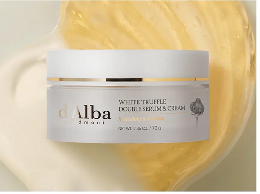 Фото Крем-сироватка проти зморшок d'Alba White Truffle Double Serum & Cream, 70 г Truffle Double Serum & Cream