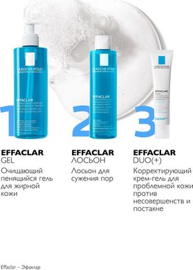 La Roche-Posay Effaclar Duo(+) Коригуючий крем-гель для обличчя від прищів та постакне, для проблемної та жирної шкіри, 40 мл