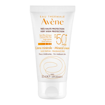 Фото Солнцезащитный крем Avene Eau Thermale Very High Protection SPF 50+ Mineral Cream 50 мл Eau