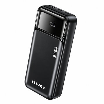 Фото Повербанк 20000 мАч с быстрой зарядкой 22.5W и дисплеем AWEI PA-92 Power Bank PA-92