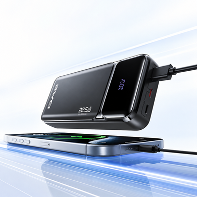 Фото Повербанк 20000 мАч с быстрой зарядкой 22.5W и дисплеем AWEI PA-92 Power Bank PA-92