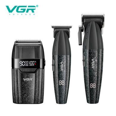 Фото Профессиональный набор для стрижки VGR V-640 S3 Barber Combo 3 в 1 черный V-640 S3