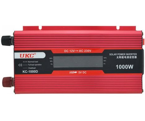 Фото Перетворювач напруги UKC 1000W AC/DC KC-1000D з дисплеєм 100002