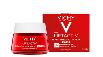 Фото Антивозрастной крем для лица Vichy Liftactiv В3 SPF50, 50 мл Liftactiv В3 SPF50
