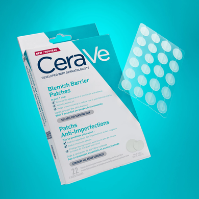 Гідроколоїдні патчі для обличчя CeraVe Blemish Barrier Patches 22 шт